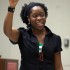 Slam poet Iyeoka performs at the  African & Caribbean Cultural Night at Boston University on February 19, 2009. / Peter Keeling for Blast Magazine