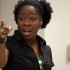 Slam poet Iyeoka performs at the  African & Caribbean Cultural Night at Boston University on February 19, 2009. / Peter Keeling for Blast Magazine