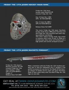 Friday the 13th Jason Hockey Mask Ring