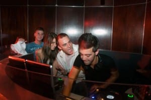 DJ Freddy B spun tracks all night long for Felt clubgoers (Blast staff photo/Sarah Gordon)