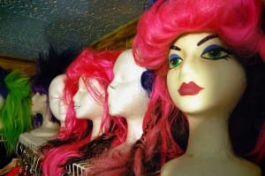 Tan, in addition to creating all of his own drag costumes, also assembles his wigs out of smaller wigs. (Blast Staff photo/Adam J. Sell)