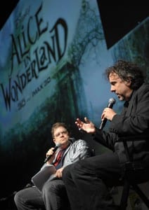 Tim Burton speaking about "Alice in Wonderland"