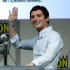 Elijah Wood speaks during a panel discussion for "9"