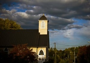 Church in fall