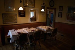 Interior view of the French Hound barroom