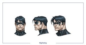 Concept Art of Nightwing's Head