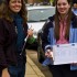 Green groups are relying increasingly on volunteers to get by as contributions and grants have dried up during the economic downturn. Here two volunteers volunteer last election day at the polls, trying to get petition signatures to persuade Congress to make climate change a priority.
