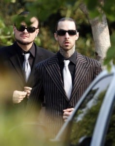 Travis Barker attends the funeral (Media credit/WireImage)
