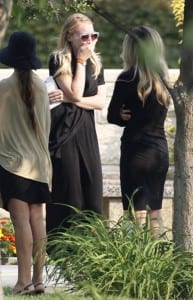 Hayley Wood at the funeral. (Media credit/WireImage)