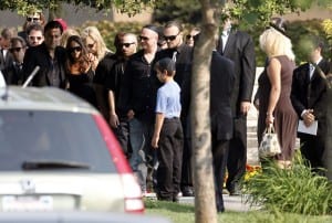 Mourners attend DJ AM's funeral (Media credit/WireImage)