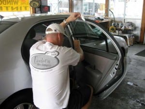 The mark of a pro is the lack of marks -- especially bubbles -- on your tinted windows. (Blast staff photo/John M. Guilfoil)