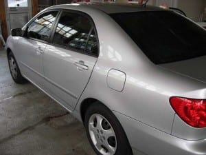 An "after" shot with legal Massachusetts tints. (Blast staff photo/John M. Guilfoil)