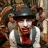 Bert Mayer, 20, of Mass Art poses in his zombie costume before a screening of Zombieland at AMC Loews Boston Common Theater in Boston.
