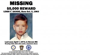 A  $5,000 reward was announced for information in connection with Savoie's disappearance.