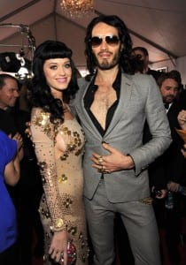 Katy Perry with boyfriend Russell Brand