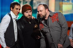 The Zac Brown band accepting Best New Artist