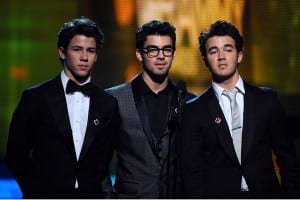 JoBros presenting at the Grammys