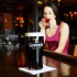 Ali looks lovingly at the Guinness (Blast staff photo/Steve Osemwenkhae)