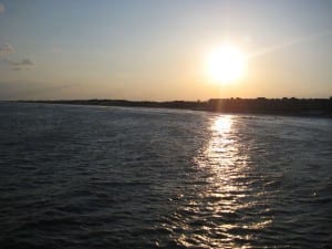 The sun setting over Folly Beach makes this a romantic destination (Blast staff photo/Erica Marcus)