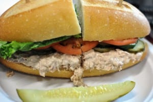 The Environmental Defense Fund recommends minimizing consumption of albacore (white) tuna, a large fish that accumulates moderate amounts of mercury in its fatty tissue. But other kinds of (smaller) tuna, such as skipjack (usually canned as "light"), which accumulates a third the amount of mercury as albacore, are OK to eat in moderation, though consumption by those under age seven should be limited. (Media credit/Mark H. Anbinder, courtesy Flickr)