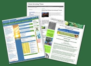 There are many online websites and blogs that offer green investing strategies and tips as well as news and views on developments in various green business sectors. There are many online websites and blogs that offer green investing strategies and tips as well as news and views on developments in various green business sectors.