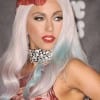 Lady Gaga poses in the press room at the 2010 MTV Video Music Awards held at Nokia Theatre L.A. Live on September 12 in Los Angeles.