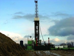Pictured: A hydraulic fracturing site, one of several concentrated in a small area in and around Troy, Pennsylvania. (Shaleshock.org)