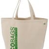 Plastic reusable shopping bags are petroleum-derived and may contain other contaminants, including lead, especially if they feature ornate designs or patterns. The safe bet is to use cloth bags, like the one pictured here from Eco Bags, because they are free of lead, they last for years, and they are easy to wash. (Media credit/Eco Bags)