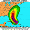 Hurricane Irene's projected path