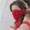 Masks help conceal the wear's identity, but their most important use is to prevent the inhalation of pepper spray should it be used. (Blast Staff photo/John Stephen Dwyer) Masks help conceal the wear's identity, but their most important use is to prevent the inhalation of pepper spray should it be used. (Blast Staff photo/John Stephen Dwyer)