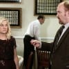 Louis C.K reprises his role as Leslie's cop ex-boyfriend Dave Sanderson (right)