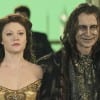 Rumpelstiltskin (Robert Carlyle) whisks his new housekeeper Belle (guest Emile de Ravin) away from her father.