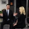 Sean Hayes guest stars as Buddy Wood, an Indianapolis talk show host itching to speak with Leslie about her grueling campaign.