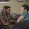 A desperate Nick (Jake Johnson) gets schooled by Schmidt (Max Greenfield) on the art of pillow talk.
