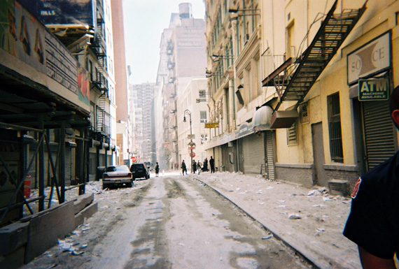 A lonely street at Ground Zero