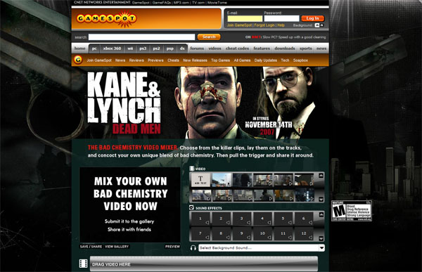 Gamespot Kane and Lynch promo