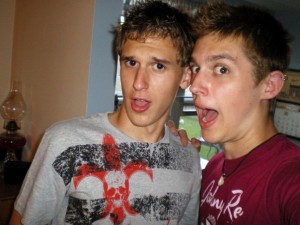 Deering (left) and Murphy randomly decided to start making movies, to excellent results.