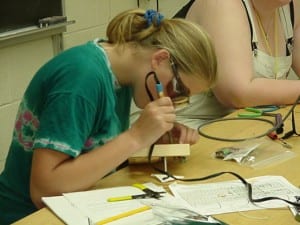 Educational programs like the Women in Technology Project, at Vermont Technical College, are committed to encouraging young women in middle school and high school to study math, science and technology. (Media credit/Vermont Technical College)