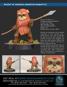 Wicket W. Warrick animated maquette