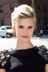 Maggie Grace is seen around Lincoln Center during Mercedes-Benz Fashion Week on September 13 in New York.