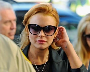 Lindsay Lohan arrives for a mandatory court appearance before a judge at Beverly Hills Courthouse on September 24. (WireImage)