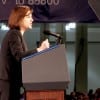 Vicki Kennedy, widow of Ted Kennedy, has been taking an increasing-visible role in politics. She demonstrated that Saturday by being one of the first to take the mic and speak on Deval Patrick's behalf.