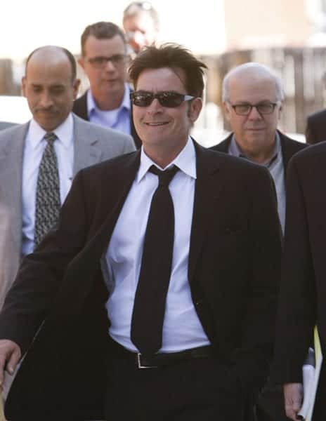 Charlie Sheen (aka Carlos Irwin Estevez) attends his court appearance on March 15 in Aspen, Colorado. (WireImage)