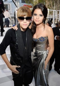 Justin Bieber and Selena Gomez arrive at the 2010 MTV Video Music Awards held at Nokia Theatre L.A. Live on September 12, 2010 in Los Angeles (WireImage)