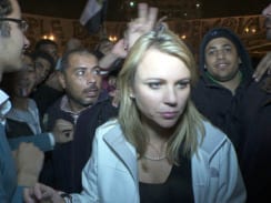 CBS News Correspondent Lara Logan in Tahrir Square moments before she was attacked on Feb. 11, 2011.  (CBS)