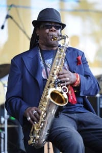 Clarence Clemons performs at the Miami Dolphins Tailgate Concert at Sun Life Stadium on November 14 in Miami (WireImage)