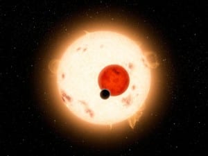 Kepler-16b orbits two suns, just like Tatooine
