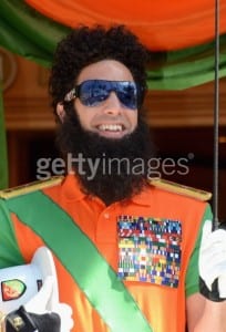 The Dictator arrives at the Carlton Hotel during the 65th Annual Cannes Film Festival on May 16 in Cannes, France. (Photo by Andrew H. Walker/Getty Images)