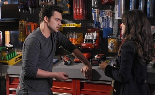 Nick (Jake Johnson) and Jess (Zooey Deschanel) take a trip to the hardware store.