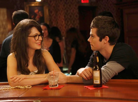 Jess (Zooey Deschanel) and her mystery prom boy (Dylan O'Brien) meet up again. 